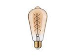 PAULMANN LED-Leuchtmittel "Rustic Shine ST64 300lm 4,2W 1800K S gold 230V", gold (goldfarben), L:14,3cm Ø:6,4cm, Leuchtmittel