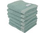 Gästehandtuch TOM TAILOR HOME "COLOR BATH", grün (fresh sage), B:30cm L:50cm, Frottier, Frottier, Handtücher, 100% Baumwolle, 30x50 cm, uni, große Farbauswahl