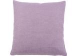 Dekokissen GÖZZE "Dallas", lila (flieder, unifarben), B:40cm L:40cm, Obermaterial: 100% Polyester, Dekokissen_Sitzkissen_Kissenhüllen, Dekokissen, in vielen Farben