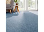 Teppichboden ANDIAMO "Bob, Feinschlinge, Gesamthöhe 4,5 mm, Luxusklasse LC1", blau, B:500cm L:200cm, Kunstfaser, Teppiche, Teppichboden, meliert, Breite 200, 400 oder 500 cm, strapazierfähig & pflegeleicht