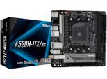 ASROCK Mainboard "A520M-ITX/ac", schwarz (schwarz, weiß), B:17cm T:17cm, Mainboards, Mainboard
