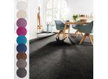 Teppichboden ANDIAMO "Sophie, Frisee-Velours, Gesamthöhe 12 mm, Luxusklasse LC3", grau (anthrazit), B:500cm L:350cm, Kunstfaser, Teppiche, Teppichboden, Uni Farben, Breite 400 cm oder 500 cm, strapazierfähig & pflegeleicht