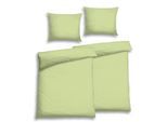 Bettwäsche FLORELLA "Vichy apfel Soft-Seersucker, 100% Baumwolle", grün (apfel), B/L: 140cm x 200cm, 2 Stk., 2 Stk., Seersucker, B/L: 70cm x 90cm, Seersucker, Obermaterial: 100% Baumwolle CO., Bettwäsche, Bettwäsche