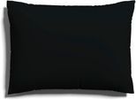 Kissenbezug SCHLAFGUT "EASY JERSEY Kissenhülle 100% Baumwolle, weicher Edel-Jersey, bügelfrei", schwarz (off, schwarz), B:40cm L:60cm, Jersey, Obermaterial: 100% Baumwolle, Kissenbezüge, Kissenbezug, mit farblich angepasstem Reißverschluss, pflegeleicht, formstabil