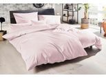 Bettwäsche PRIMERA "Uni Luxus-Satin in Gr. 135x200, 155x220 oder 200x200 cm", beige (puder), B/L: 135cm x 200cm, 1 Stk., 1 Stk., Satin, B/L: 80cm x 80cm, 2 Stk., Satin, Obermaterial: 100% Baumwolle, Bettwäsche, Bettwäsche, Bettwäsche aus Baumwolle, unifarbene Bettwäsche mit Reißverschluss