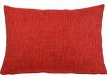 Dekokissen GÖZZE "Dallas", rot (karminrot, unifarben), B:60cm L:40cm, Obermaterial: 100% Polyester, Dekokissen_Sitzkissen_Kissenhüllen, Dekokissen, in vielen Farben