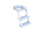 Moni Toilettentrainer Lifty faltbar abnehmbarer Toilettensitz Stufen Griffe 35kg blau