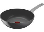Wok TEFAL "Renew On Wokpfanne Induktion Ø 28 cm", grau, B:28,6cm H:10,4cm L:46,9cm Ø:28cm, Pfannen, Wok, recycelt, Thermo-Signal, für alle Herdarten