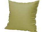 Dekokissen HOMING "St. Tropez" Gr. 2, grün (hellgrün, unifarben), B:50cm L:50cm, Polyester, Dekokissen_Sitzkissen_Kissenhüllen, Dekokissen, Pflegeleicht