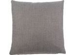 Dekokissen GÖZZE "Dallas", silber (silberfarben, unifarben), B:40cm L:40cm, Obermaterial: 100% Polyester, Dekokissen_Sitzkissen_Kissenhüllen, Dekokissen, in vielen Farben