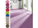 Teppichboden ANDIAMO "Ines, Kräuselvelours, Gesamthöhe 8,5 mm, Luxusklasse LC2", lila (dunkellila), B:400cm L:700cm, Kunstfaser, Teppiche, Teppichboden, Uni Farben, Breite 400 cm, strapazierfähig & pflegeleicht