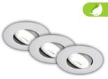 BRILONER LEUCHTEN Deckenleuchte "Einbauleuchte", silber (weiß, neutral), Leuchten, Deckenleuchte