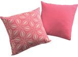 Dekokissen ADAM "Retro Floret", pink (pink, geblümt), B:50cm L:50cm, Obermaterial: 100% Baumwolle, Dekokissen_Sitzkissen_Kissenhüllen, Dekokissen, GOTS zertifiziert