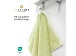 Duschtuch DYCKHOFF "Pure Natural Uni", grün, B:70cm L:140cm, Frottier, Baumwolle, Handtücher, Duschtuch, BIO Baumwolle, GOTS