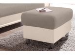 Hocker TRENDMANUFAKTUR, beige (beige, tan), B:67cm H:46cm T:53cm, Luxus-Microfaser ALCAZAR (100% Polyester) / Feinstruktur (100% Polyester);Kunstleder SOFTLUX / Struktur (77% Polyester; 23% Polyacryl), Hocker, Hocker, wahlweise mit komfortablem Federkern, frei im Raum stellbar