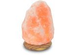 WAGNER LIFE DESIGN Salzkristall-Tischlampe "USB-Rock", orange, H: 10cm, 1 Stk., Leuchten, Handgefertigt aus Salzkristall - jeder Stein ein Unikat, H: ca.10 cm, Salzkristall-Tischlampe