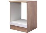 Herdumbauschrank FLEX-WELL "Samoa", weiß (weiß, sonoma eiche), B:60cm H:85cm T:57cm, Holzwerkstoff, Schränke, Herdumbauschrank, (B x H x T) 60 x 85 x 60 cm