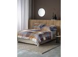 Bettwäsche IRISETTE "Meran 8542", rosa (kupfer), B/L: 140cm x 200cm, 1 Stk., 1 Stk., Feinbiber, B/L: 90cm x 70cm, 2 Stk., Feinbiber, Obermaterial: 100% Baumwolle, Bettwäsche, Bettwäsche, flauschig