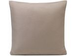 Dekokissen GÖZZE "Rhodos" Gr. 1, grau (taupe, unifarben), B:40cm L:40cm, Obermaterial: 65% Polyacryl, 35% Polypropylen, Dekokissen_Sitzkissen_Kissenhüllen, Dekokissen
