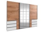 Mid.you , Weiß, Eichefarben , Holzwerkstoff , 4 Fächer , 6 Schublade(n) Schubladen , 300x236x65 cm , BQ - Bündnis für Qualität, Made in Germany, DIN EN ISO 9001 , umfangreiches Zubehör erhältlich, in verschiedenen Größen erhältlich, in verschiedenen Holzdekoren erhältlich ,