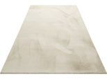 Hochflor-Teppich WECON HOME BASICS "Anna" Gr. 2, beige (creme), B:80cm H:25mm L:150cm, Kunstfaser, Teppiche, Wohnzimmer, Schlafzimmer, Felloptik, sehr weich und flauschig, Uni