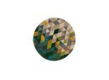 Flair Rugs , Grün, Mehrfarbig , Textil , Struktur , rund , Reach , für Fußbodenheizung geeignet, in verschiedenen Größen erhältlich , Teppiche & Böden, Teppiche, Webteppiche