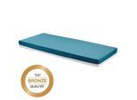 Primatex , Türkis, Weiß , Textil , H2 , rechteckig , 90x200 cm , Bezug abnehmbar/waschbar, für Hausstauballergiker geeignet, optimale Belüftung, atmungsaktiv, schadstoffgeprüft, Matratzenklasse Bronze , Schlafzimmer, Matratzen, Taschenfederkernmatratzen