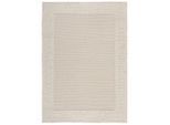 Flair Rugs , Creme , Textil , Bordüre , rechteckig , 200x290 cm , Reach, AZO-frei, Handmade in India , für Fußbodenheizung geeignet, pflegeleicht , Teppiche & Böden, Teppiche, Webteppiche