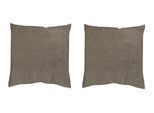 Dekokissen HOME WOHNIDEEN "ELMER" Gr. 2, grau (taupe, unifarben), B:50cm L:50cm, Polyester, Dekokissen_Sitzkissen_Kissenhüllen, Dekokissen