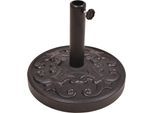 Kunststoffschirmständer GARDEN PLEASURE, schwarz, Ø:33cm, Kunststoff, Stahl, Schirmhalterungen, Kunststoffschirmständer, Ø 33 cm, 12 kg