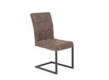 P & B , Anthrazit, Braun , Metall, Textil , 42x91x62 cm ,