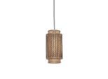 Good & Mojo , Naturfarben, Schwarz , Holz , Bambus , 35 cm , LED-Leuchtmittel austauschbar , Beleuchtung, Innenleuchten, Hängeleuchten