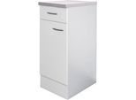 Unterschrank FLEX-WELL "Wito", weiß (weiß, fantasie), B:30cm H:85cm T:60cm, Holzwerkstoff, Schränke, Unterschrank, (B x H x T) 30 x 85/86 x 60 cm