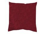 Dekokissen HOME WOHNIDEEN "ELMER" Gr. 2, rot (bordeaux, unifarben), B:50cm L:50cm, Polyester, Dekokissen_Sitzkissen_Kissenhüllen, Dekokissen