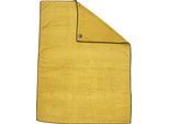 Duschtuch DONE. "Deluxe Prime", gold (goldfarben), B:100cm L:150cm, Zwirnfrottee, Obermaterial: 100% Baumwolle, Handtücher, Duschtuch, Uni-Farben, aus hochwertigem Zwirnfrottier, mit Ziernaht