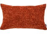 Dekokissen DONE. "Glow", rust, unifarben, B:40cm H:1cm L:60cm, Polyester, Dekokissen_Sitzkissen_Kissenhüllen, Dekokissen