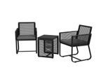 4goodz Outsunny 3-delige bistroset modern design -/grijs