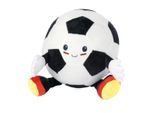 Plüschfußball mit Gesicht