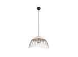 Möbelix , Naturfarben, Schwarz , Holz, Metall , Rattan , 150 cm , Beleuchtung, Innenleuchten, Hängeleuchten