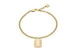 Armband FOSSIL "Schmuck Geschenk Edelstahl RAQUEL", gold (gelbgoldfarben), Armbänder, Damen, 19cm, Edelstahl, Armband
