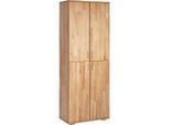 Carryhome Aktenschrank, Kernbuche, Holz, Kernbuche, massiv, 2 Fächer, 73x189x38 cm, Typenauswahl, Arbeitszimmer, Aktenschränke