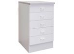 FlexWell Schubkastenunterschrank, Weiß, Holzwerkstoff, 4 Schublade(n) Schubladen, einzeln stellbar, 50x85x50 cm, Made in Germany, individuell planbar, Küchen, Küchenmöbel, Küchenschränke, Küchenunterschränke