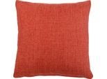 Dekokissen GÖZZE "Dallas", rot (rot, unifarben), B:60cm L:60cm, Obermaterial: 100% Polyester, Dekokissen_Sitzkissen_Kissenhüllen, in vielen Farben
