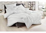 Bettwäsche PRIMERA "Uni Luxus-Satin in Gr. 135x200, 155x220 oder 200x200 cm", weiß, B/L: 135cm x 200cm, 1 Stk., 1 Stk., Satin, B/L: 80cm x 80cm, 2 Stk., Satin, Obermaterial: 100% Baumwolle, Bettwäsche, Bettwäsche, Bettwäsche aus Baumwolle, unifarbene Bettwäsche mit Reißverschluss