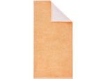 Duschtuch DYCKHOFF "Pure Natural Uni", orange, B:70cm L:140cm, Frottier, Baumwolle, Handtücher, BIO Baumwolle, GOTS