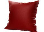 Dekokissen HOMING "St. Moritz" Gr. 2, rot (rot, unifarben), B:50cm L:50cm, Polyester, Dekokissen_Sitzkissen_Kissenhüllen, Pflegeleicht