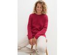 Strickpullover BONPRIX "Milano Rib Pullover mit Rundhals", Damen, Gr. 48/50 (XL), rosa (beerenpink), Rippstrick, Obermaterial: 50% Baumwolle, 50% Polyacryl, unifarben, bequem hüftbedeckend, Rundhals, Strickbündchen, Pullover Strickpullover, aus Milano-Strick mit hohem Baumwollanteil, mit Rundhalsausschnitt