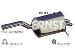 ERNST Endschalldämpfer 352116 für Mercedes