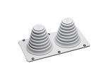 Hager Kabeleinführung 2 Kabel D=23-55mm FZ415E)