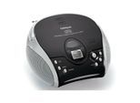 LENCO UKW-Radio m.CD stereo,schwarz/silbe SCD-24 black/silver)